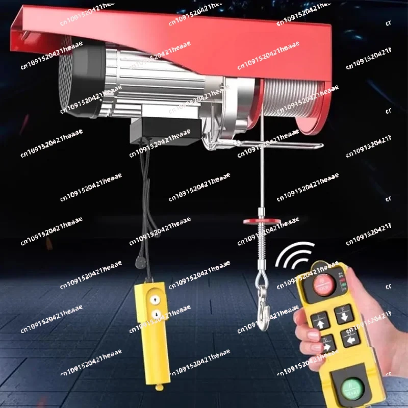 Suitable for Micro Electric Hoist 220V Crane Household Small Lift Hoist 200kg Winch Decoration Crane