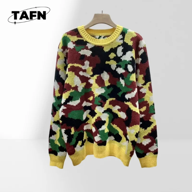 

Trendy Solid Color Knit Sweater for Men, Cozy and Fashionable for Winter Crewneck Knit Sweater for Men, Timeless Style AH1642