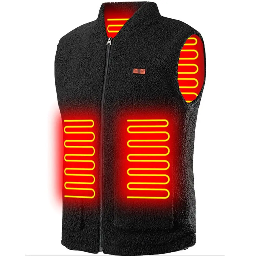 

Thermal USB Smart Heated Vest 3-Speed Adjustable Temperature Windproof Warm Vest Washable Cold Proof Heated Jackets Winter