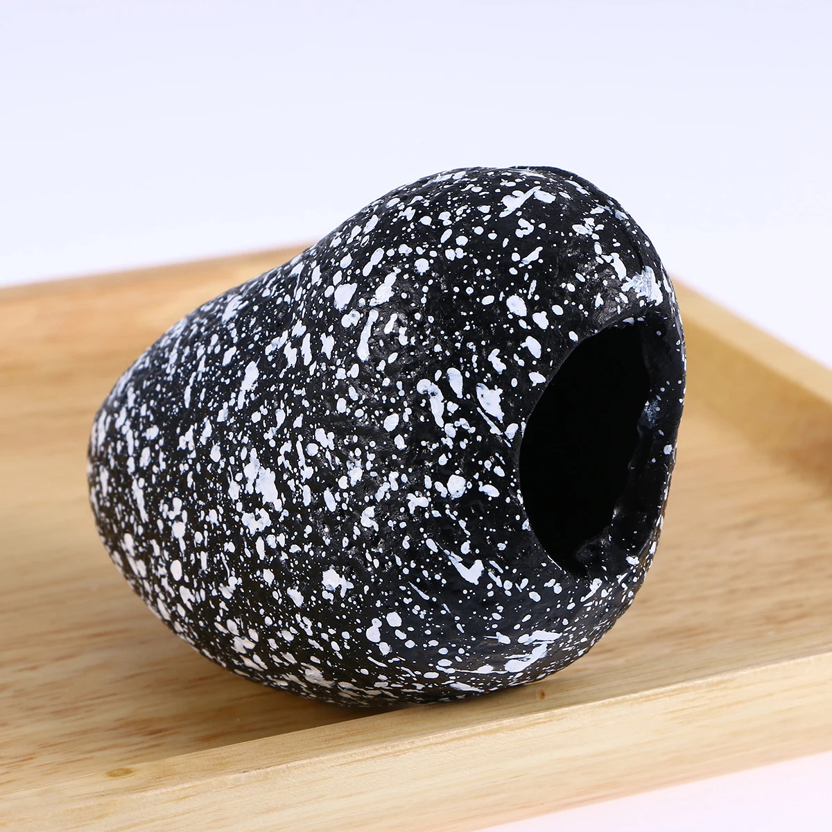 

Fish Tank Cichlid Stone Bream Pot Hideaway Breeding Cave Aquarium Decor Size S Snowflake Stone High Simulation Nature