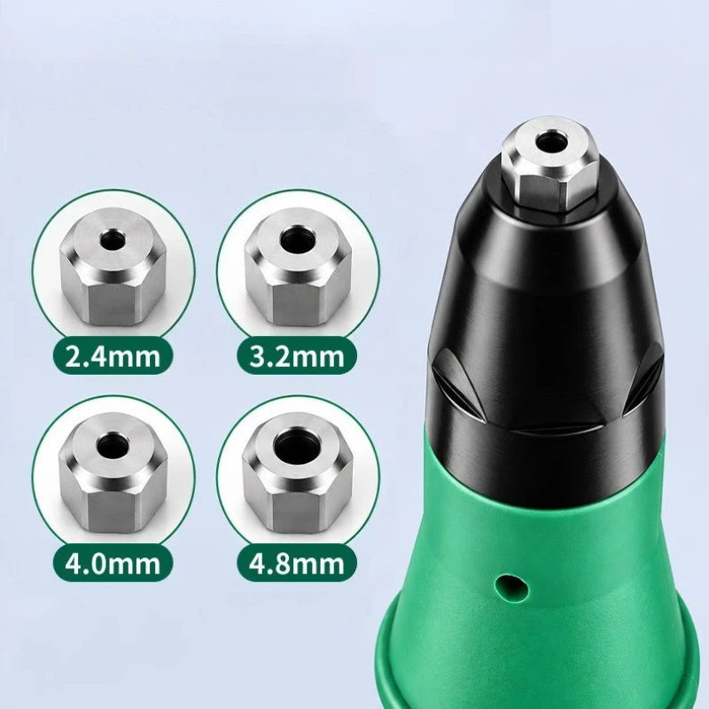 Electric Rivet Gun Pulling and Pulling Core Conversion Head Manual Riveter Nut Guns Electric Drill Riveting Adapter Hand Tool