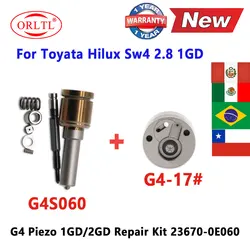 23670-0E060 23670-0E070 23670-09460 G4 PIEZO INJECTOR REPAIR KITS NOZZLE G4S060 +VALVE Plate 17# FOR TOYOTA 1GD 236700E060