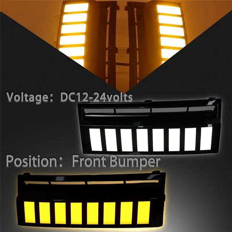 Daytime Running Light Fog Light DRL Front Bumper For Santa Fe IX45 2024 2025 Sequential Turn Signal Lamp