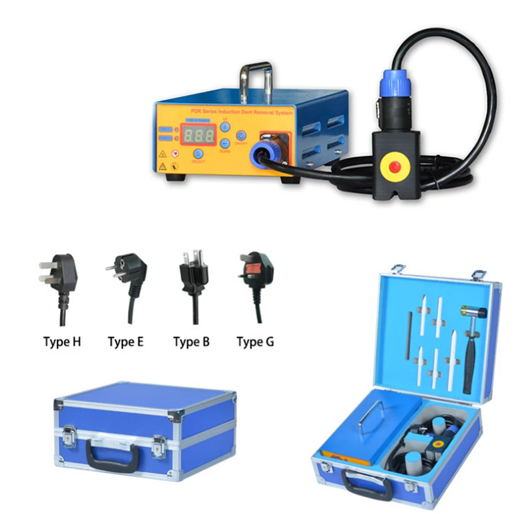 PDR Series Auto Body Dent Removal Induction Heater Car Metal Plate Dent Removal Device Portable Paintless Dent Repairing Machine