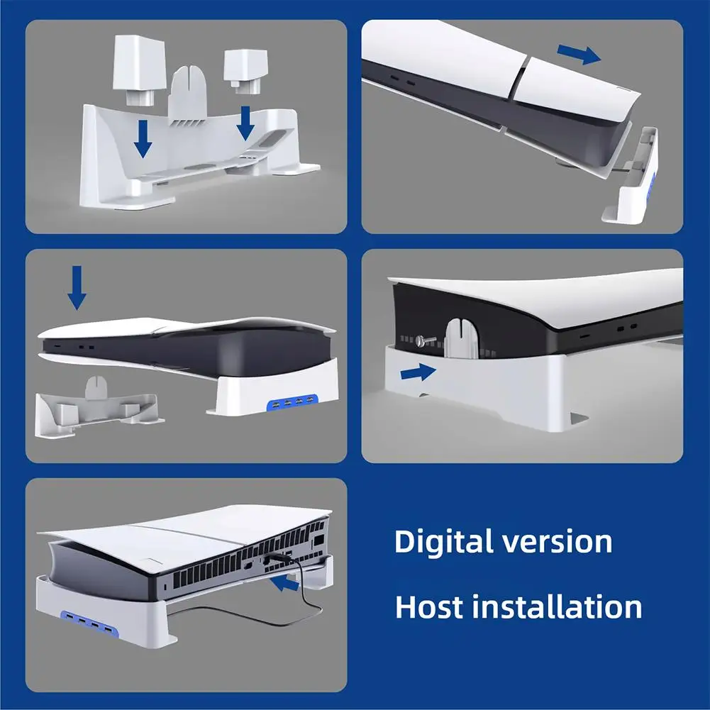 Base Stand For SLIM Pro Slim Host Horizontal Holder Display Dock Bracket Port Disc Version Digital Edition Accessorie P0Z9