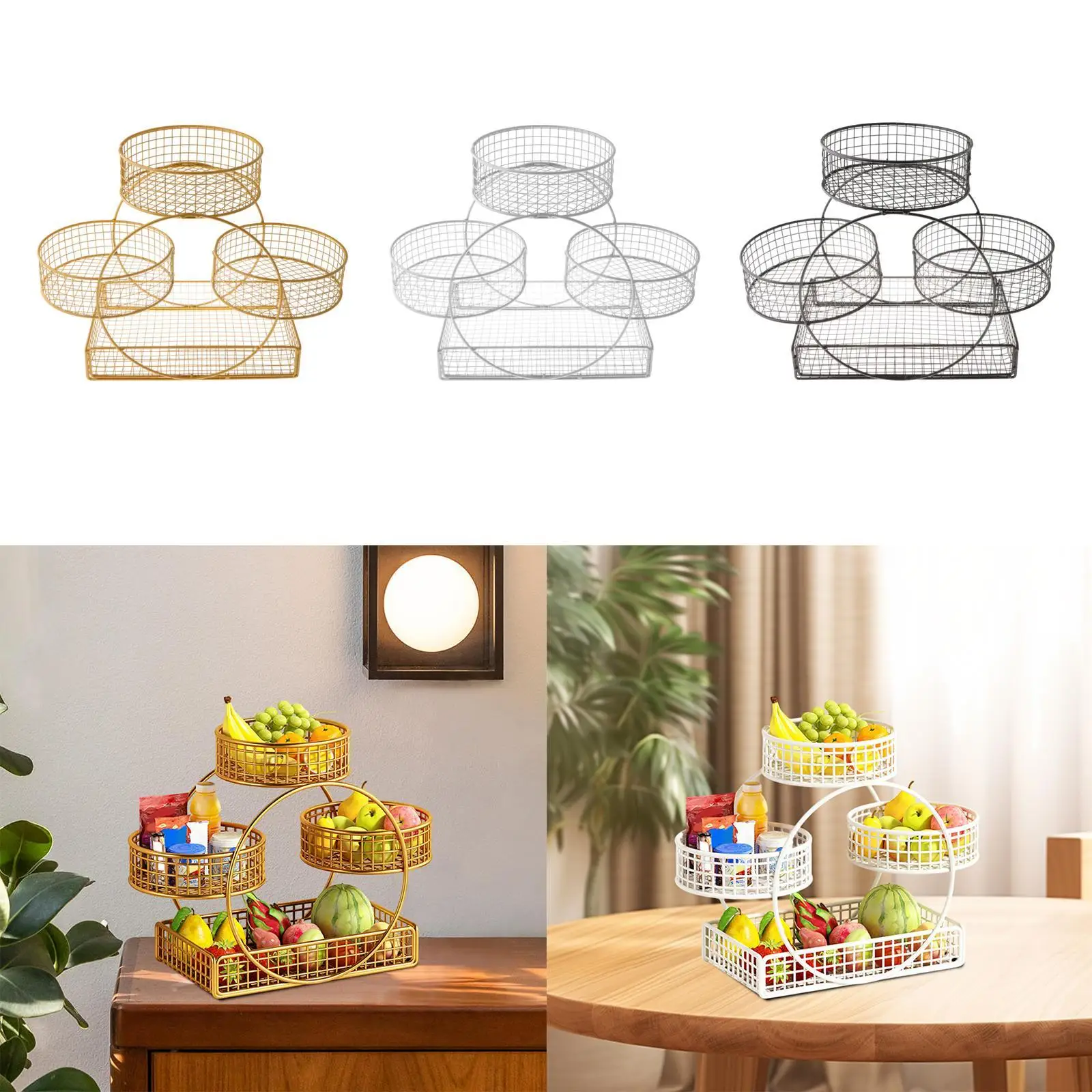 

Корзина с фруктами, многофункциональная кухонная стойка для стола с луком и овощами