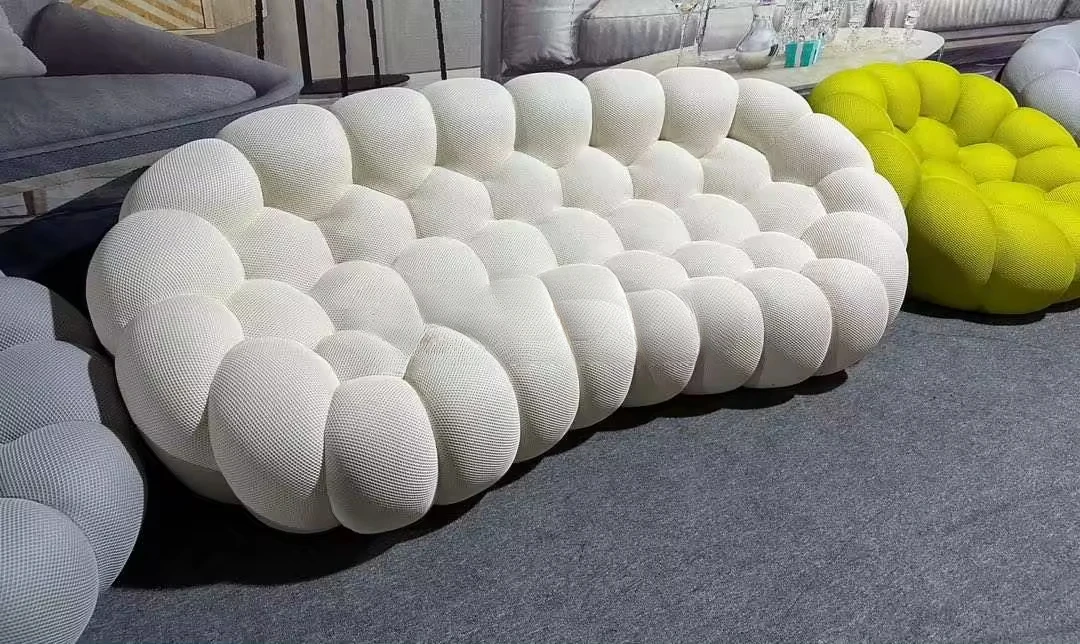 High quality Italian design living room home fabric bubble sofa