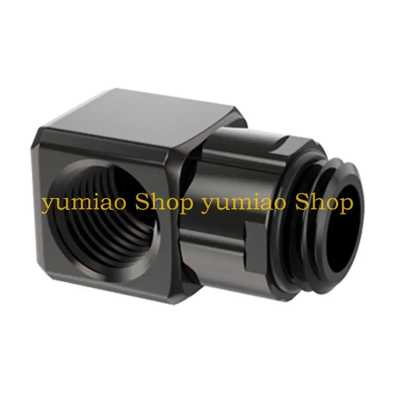 587B Adaptador junção encaixe 90 graus resfriamento água rotativo 360 graus comutação refrigeradores