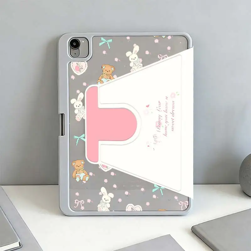 Multi-Angle 360° Rotate Acrylic Cover For iPad 10.2 7/8/9 4/5 10.9 10th iPad A16 2025 11 Air11/13 IPad Mini6 8.3 Pro 10.5 Pro11