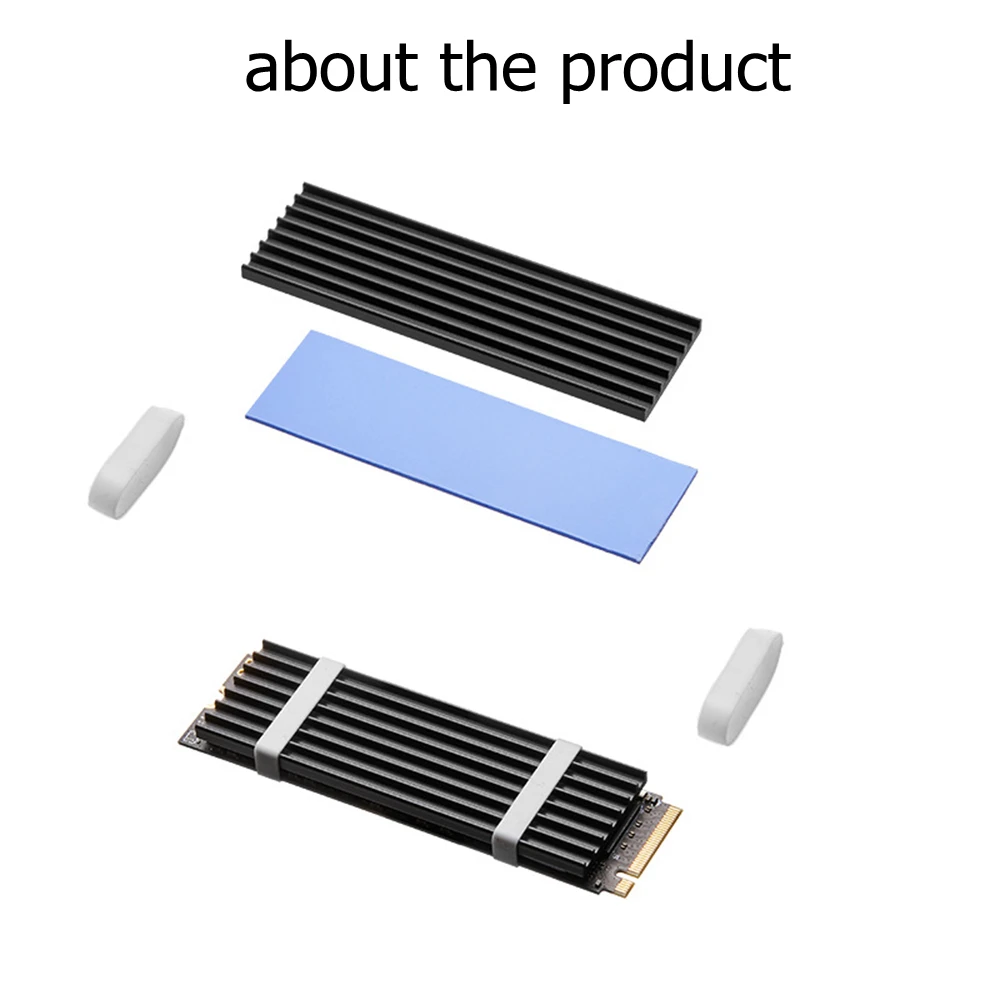 M.2 2280ฮีทซิงค์ SSD สำหรับพีซีเดสก์ท็อปโลหะคอมพิวเตอร์ฮาร์ดสเตตไดรฟ์คูลเลอร์รองรับ PS5/PS5อุปกรณ์เสริมในการตั้งค่าคอมพิวเตอร์แบบบาง