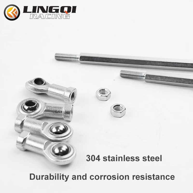 LINGQI Modified ATV Metal Tie Rod End Assembly Fit For Buggy All-terrain Vehicle 50cc 70cc 90cc 110cc