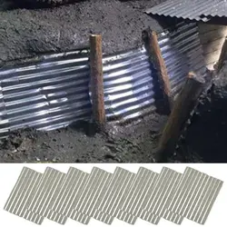 8Pcs 1/35 Scale Miniature Corrugated Tile Steel Shed Wargame Scenery Sand Table Scene Model Micro Landscape Building Making