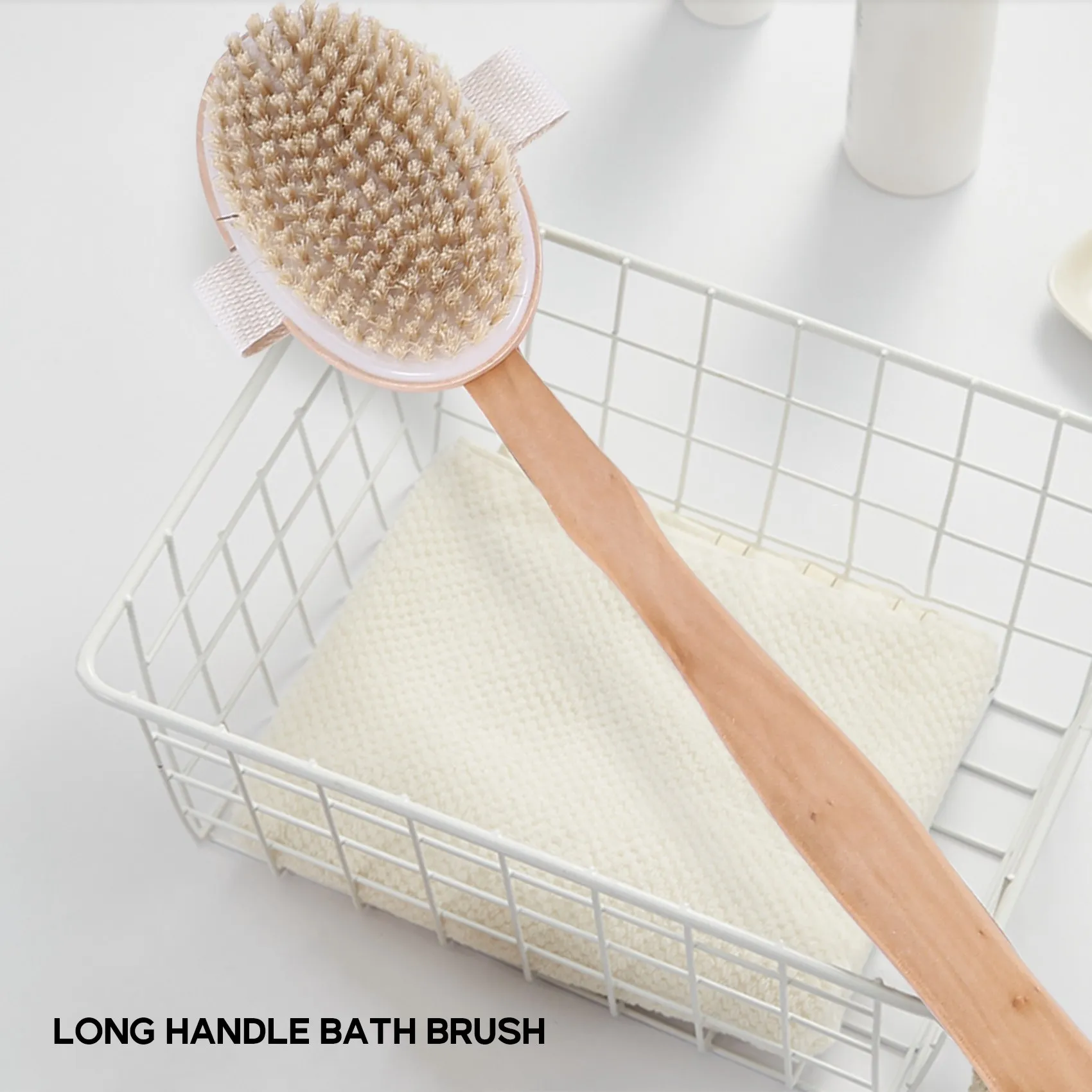 

Универсальная щетка для ванны, скребок для спины, отшелушивающий массажер для тела, щетка для душа с длинной ручкой и функцией душа