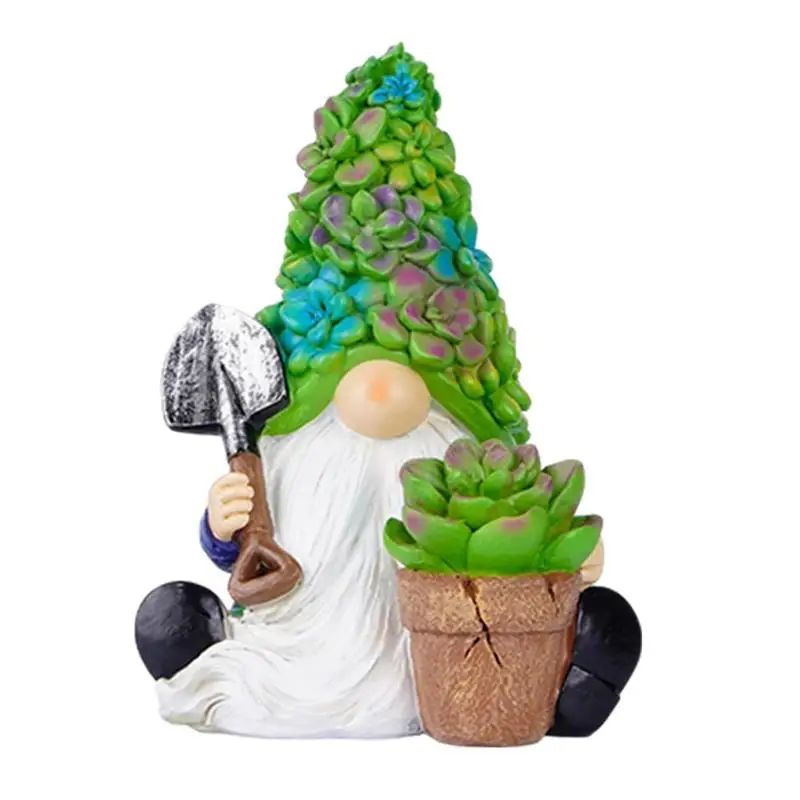 

Cute Outdoor Garden Resin Dwarf Decoration Cute Garden Gnome Statues Crafts Courtyard Park Home Gnome Figurines Decoration