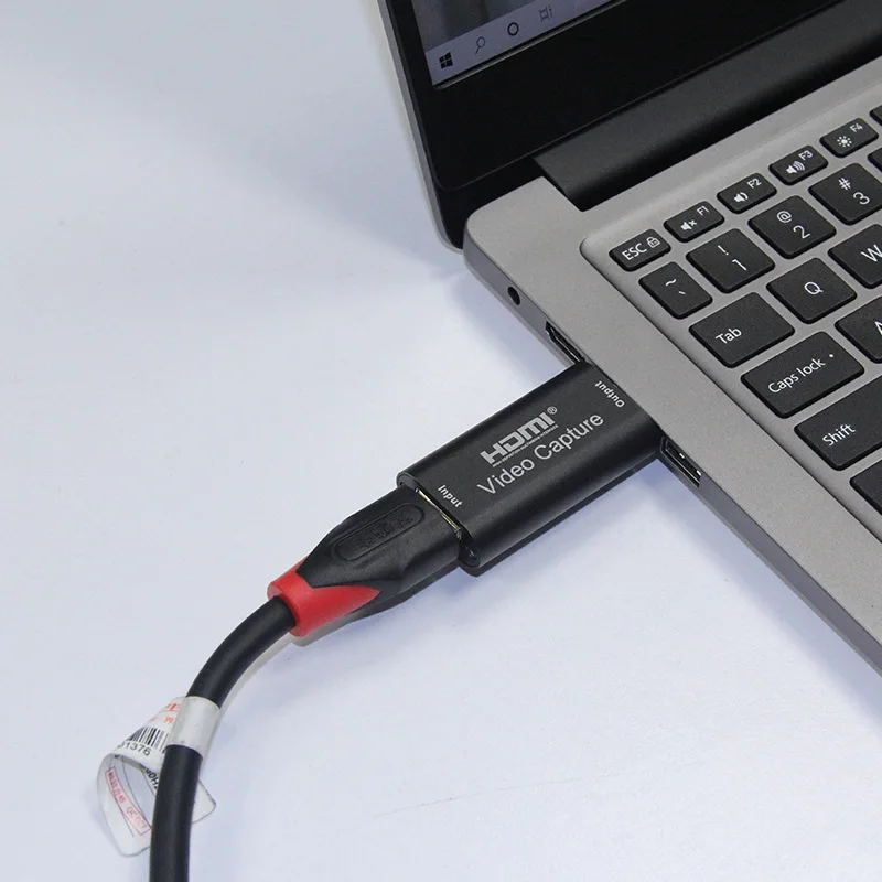 การ์ดแปลงสัญญาณ DTECH HDMI เป็น USB 2.0 จำนวน 2 ชิ้น รองรับความละเอียด 1080p 60hz การ์ดจับภาพวิดีโอเกม USB รองรับ 4k สำหรับการสตรีมสด