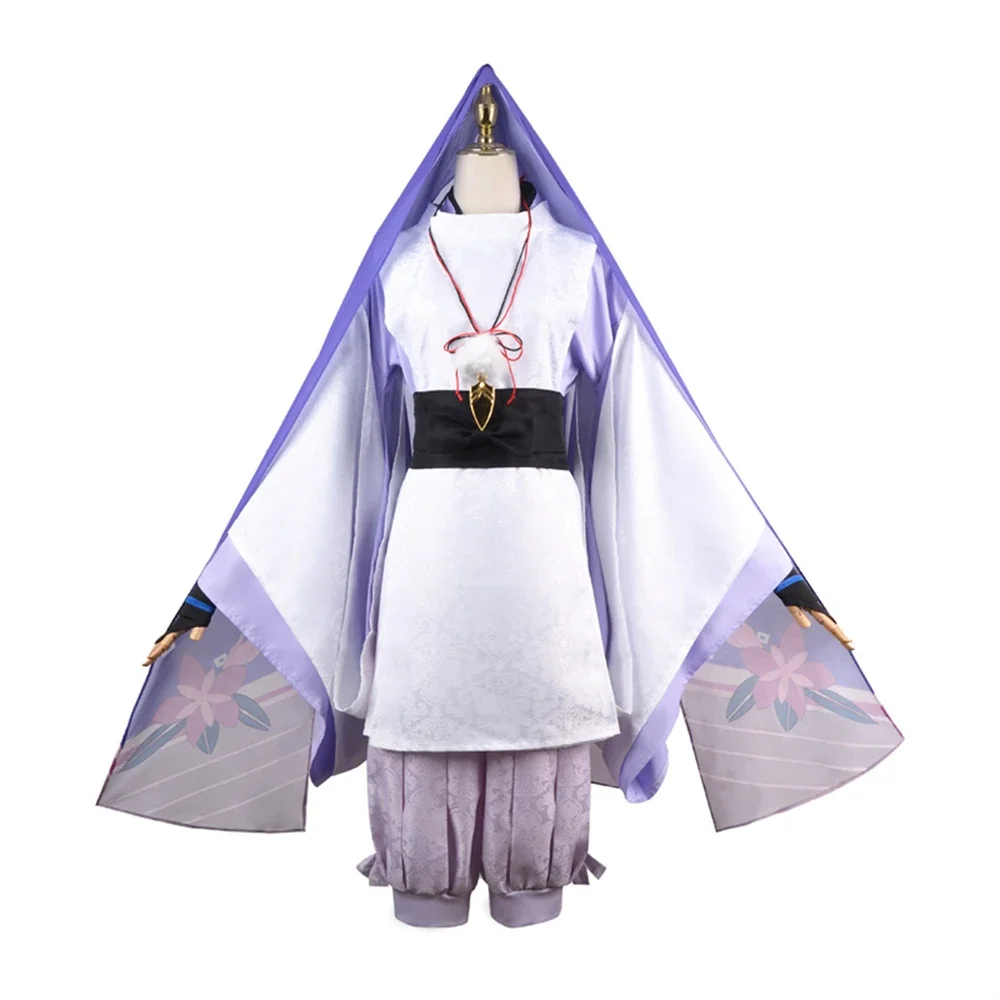 Genshin Impact Scaramouche Kunikuzushi Game Cosplay Costume Wig Outfit Balladeer Hunting Kimono Wanderer Men Role Play Halloween