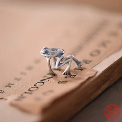 YIZIZAI 925 Sterling Silver Realistic Animal Frog Ear Cuffs For Women Men No Piercing Fake Cartilage Earrings Ear Bone Clip Stud