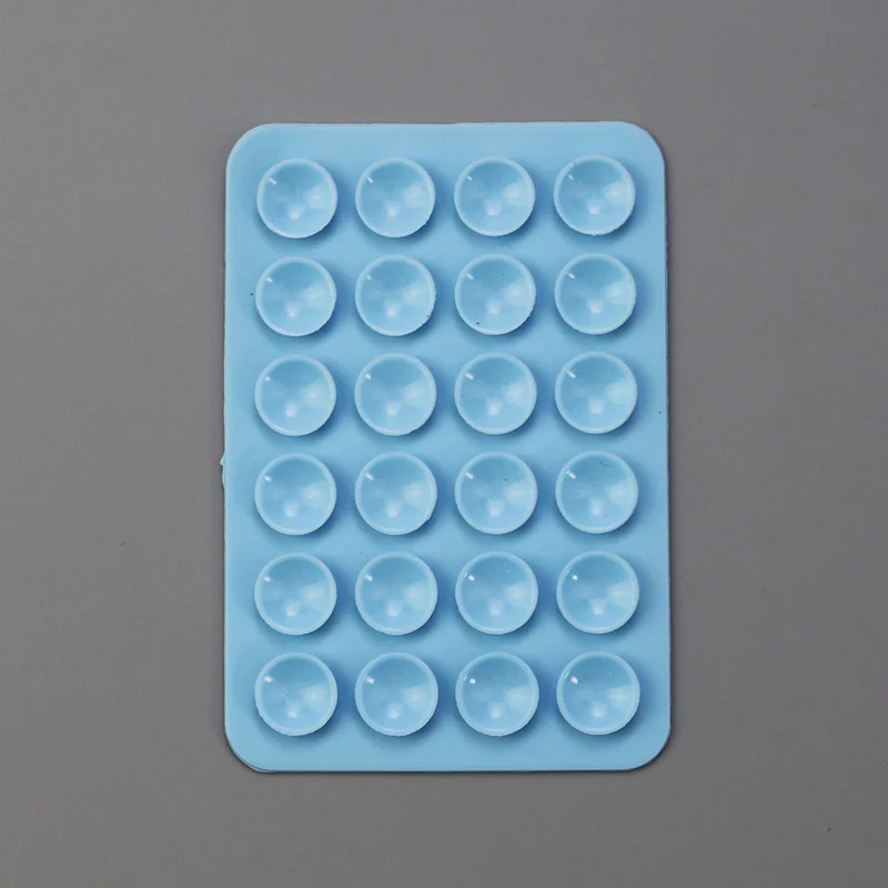 แผ่นดูดซิลิโคนสติกเกอร์ด้านหลังถ้วยดูดที่วางโทรศัพท์ซิลิโคนถ้วยสมาร์ทโฟนขาตั้งติดผนังคงที่สําหรับกระเบื้องเซรามิคแก้ว