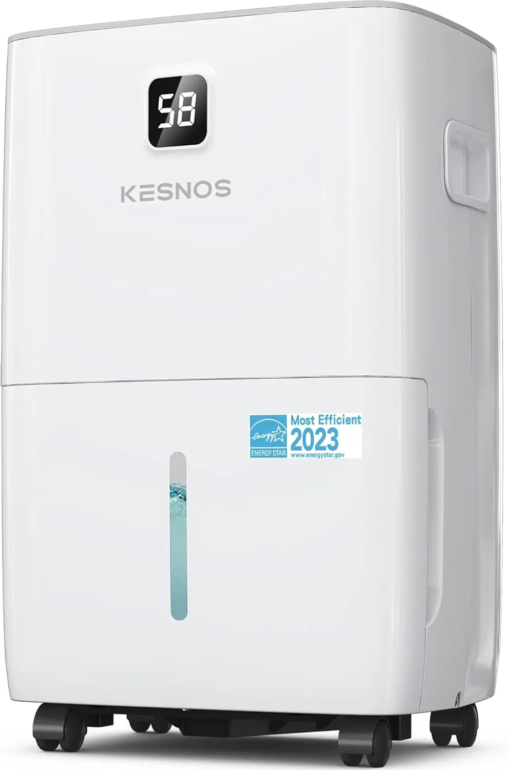 

80 Pints Energy Star Dehumidifier for Large Rooms up to 5,500 Sq. Ft., with Drain Hose, LED Display, Auto Defrost & Timer