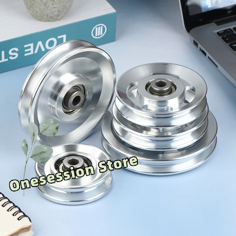 

Набор шкивов из алюминиевого сплава 73-114 мм, прецизионный подшипник для тренажерного зала, малошумное сменное колесо с плавным вращением