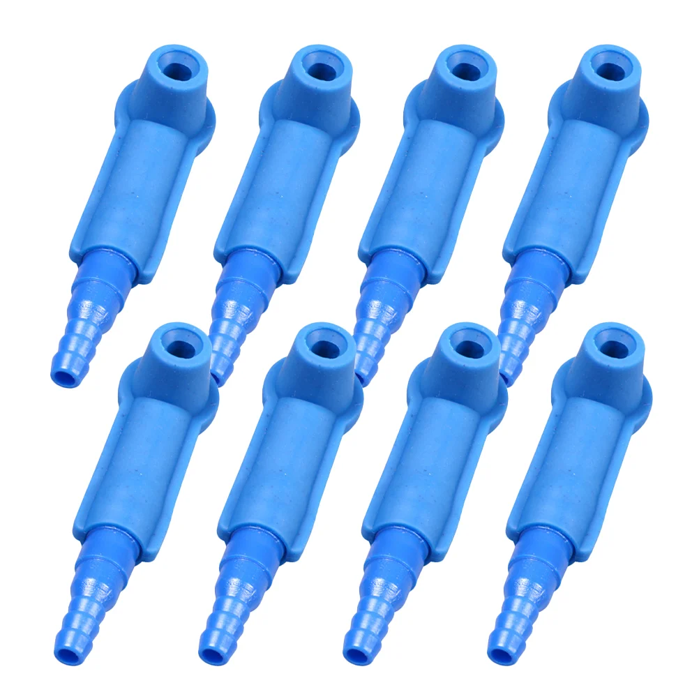 

8 Pcs Brake Oil Changing Machine Bleeder Car Fluid Exchange Tool Vehicles Accessories Blue Changer Connector