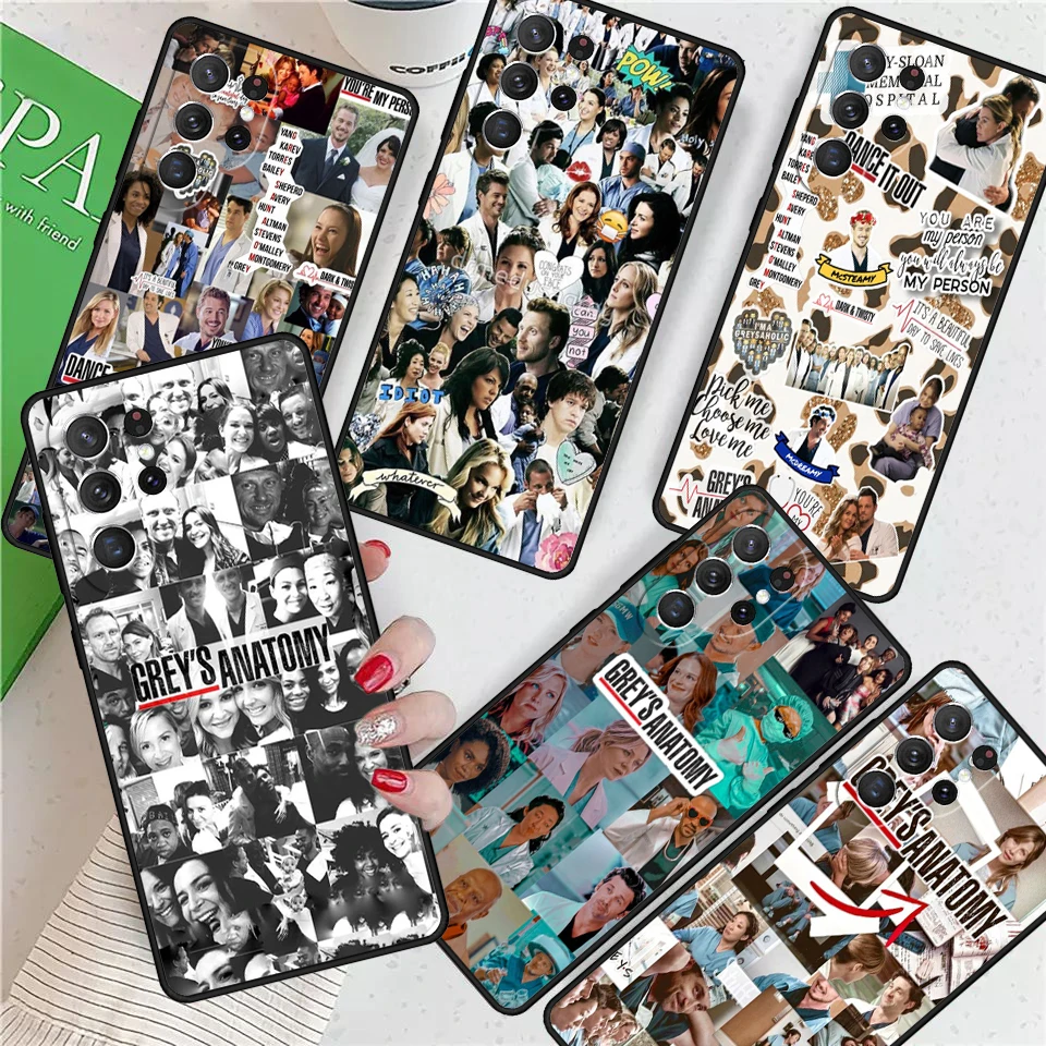 Greys Anatomy Collage For Samsung Galaxy S24 Ultra S21 S22 S8 S9 S10E Note 10 20 Plus FE S23 Phone case Cover Coque