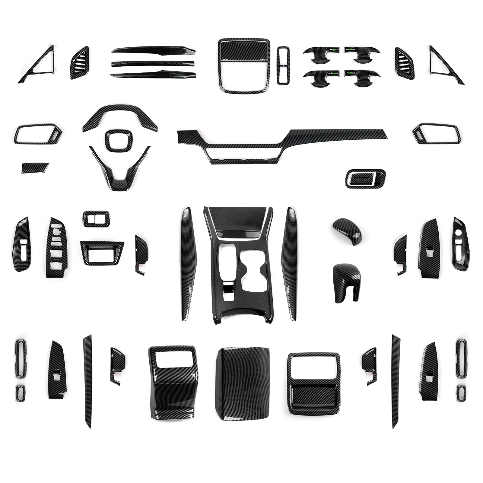 Auto-Mittelkonsole, Schalthebel, Lenkradverkleidung für Honda Accord 10. Generation 2018-2022 Zubehör. ABS-Kohlefaser-Innenausstattung. – Detail 1