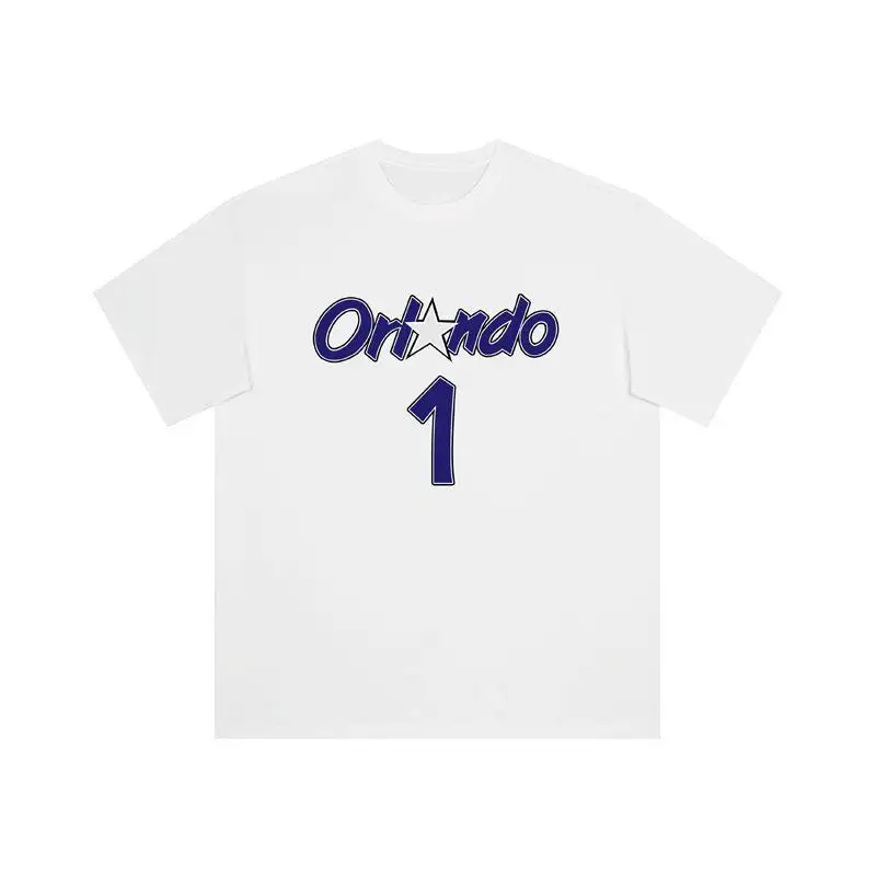 

Magic Team Maddie Simple Cotton Crew Neck Short Sleeve Spring and Summer Sports Top T-Shirt Men's and Women's Shooting Clothes