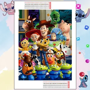 Disney Toy Story Diamond Embroidery Woody Mosaik Berlian Penuh Buzz Lightyear Dekorasi Rumah Hadiah Buatan Tangan Gambar Berlian Imitasi 10 jam lukisan berlian penjualan terbaik - №