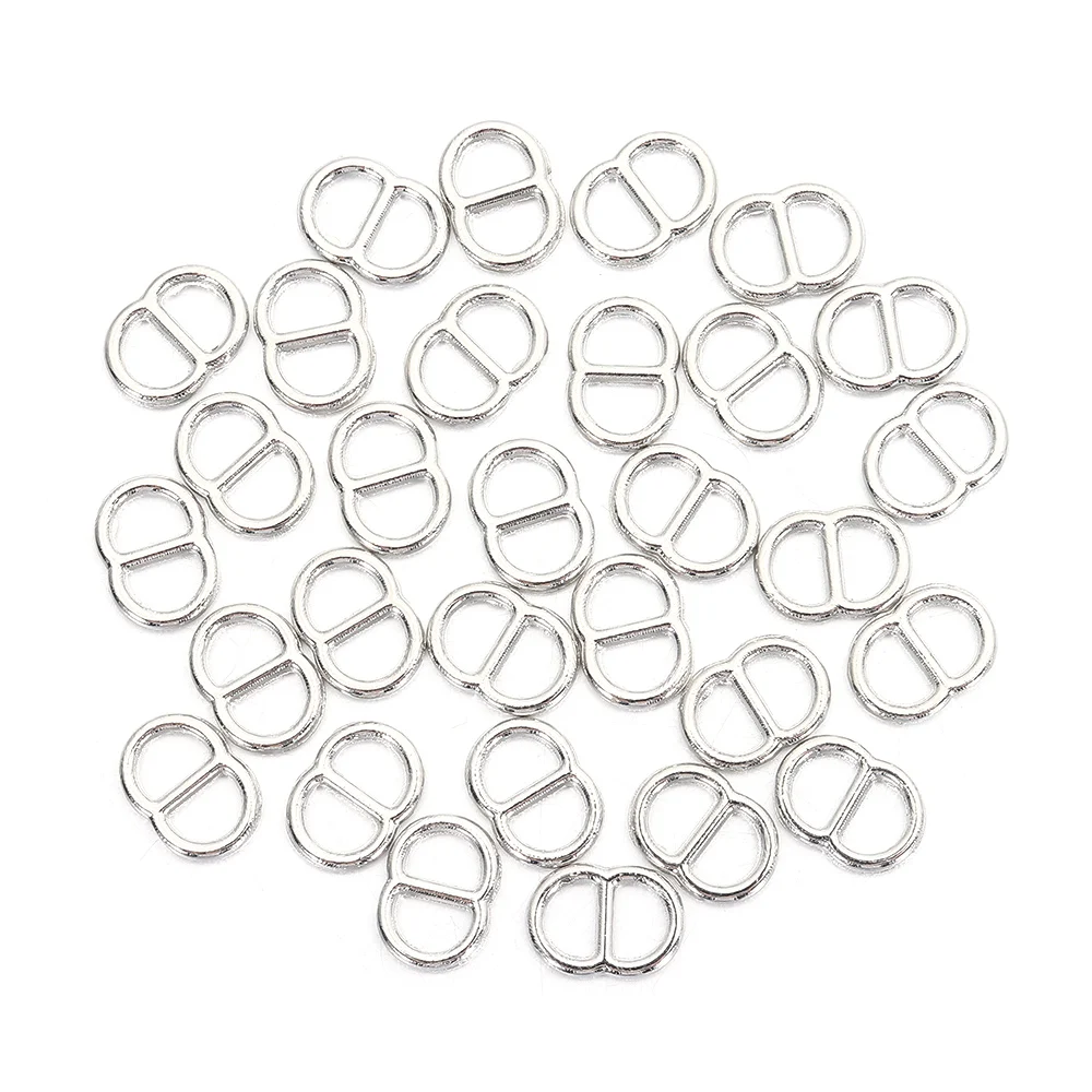 50pcs Newest Tri-glide Belt Buckle 4mm DIY Doll Bags Buckles Mini Small Strap Buckles Doll Buttons Shoes Accessories