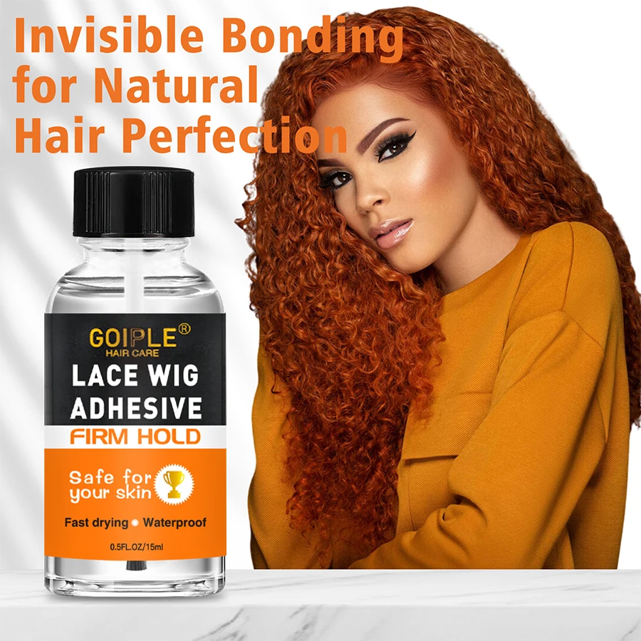 GOIPLE Lace Wig Adhesive Super Firm Hold Safe For Skin Fast Drying Waterproof Glue Invisible Bonding For Natural Hair Perfection
