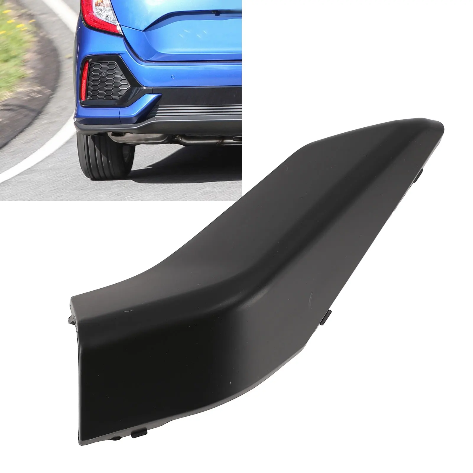 

Крышка фаркопа заднего бампера автомобиля 71506TGGA00Z, черная крышка заднего буксирного крюка для Civic Hatchback 2017-2021