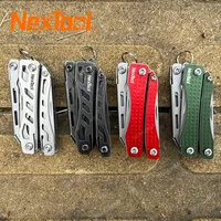 NexTool Mini Flagship Multitool 10 In 1 Multi Functional Folding EDC Hand Tool Screwdriver Mini Pliers Outdoor Red/Green