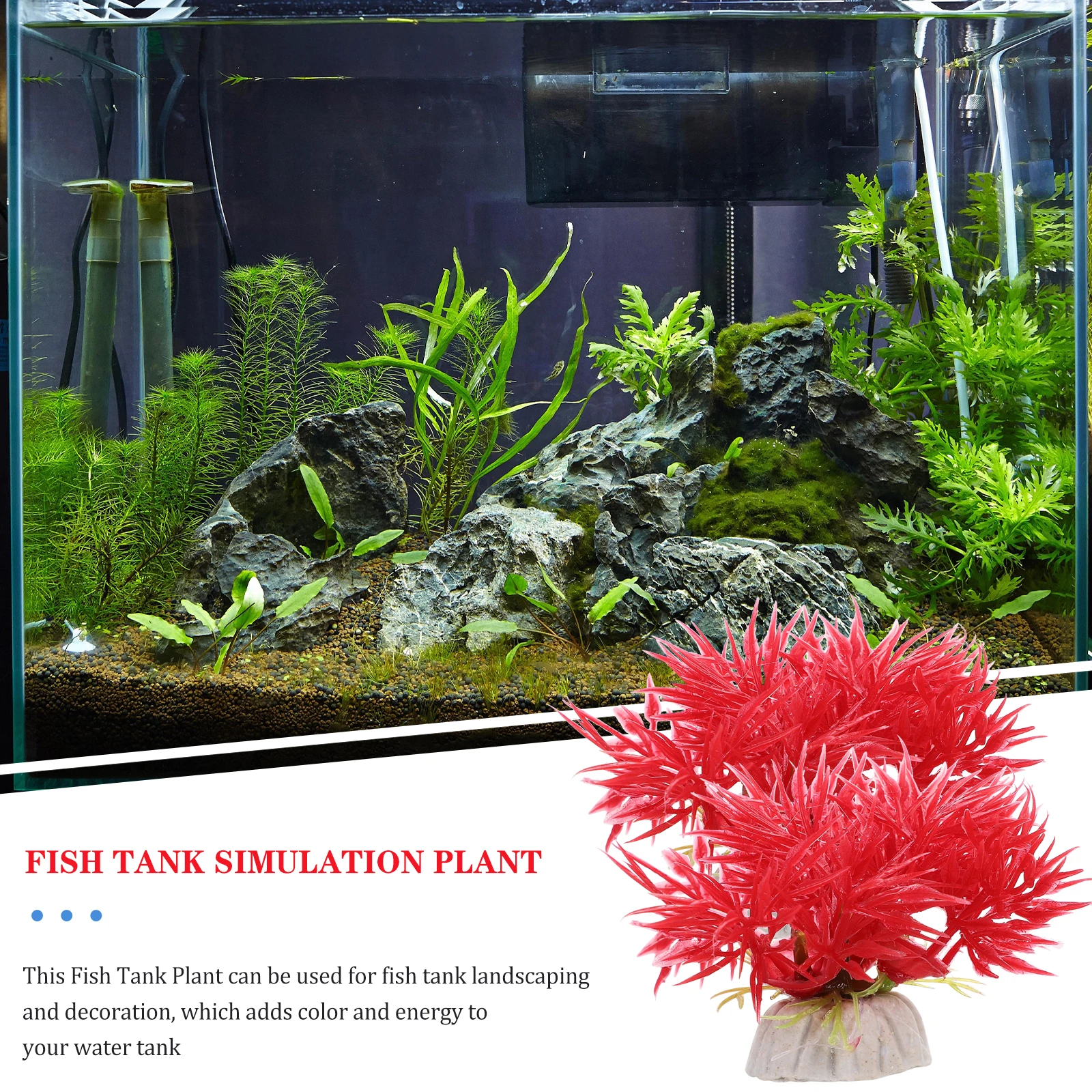 

10Pcs Realistic Aquarium Plant Decorations Simulation Artificial Plants for Fish Tank Landscaping Vibrant Underwater Scene