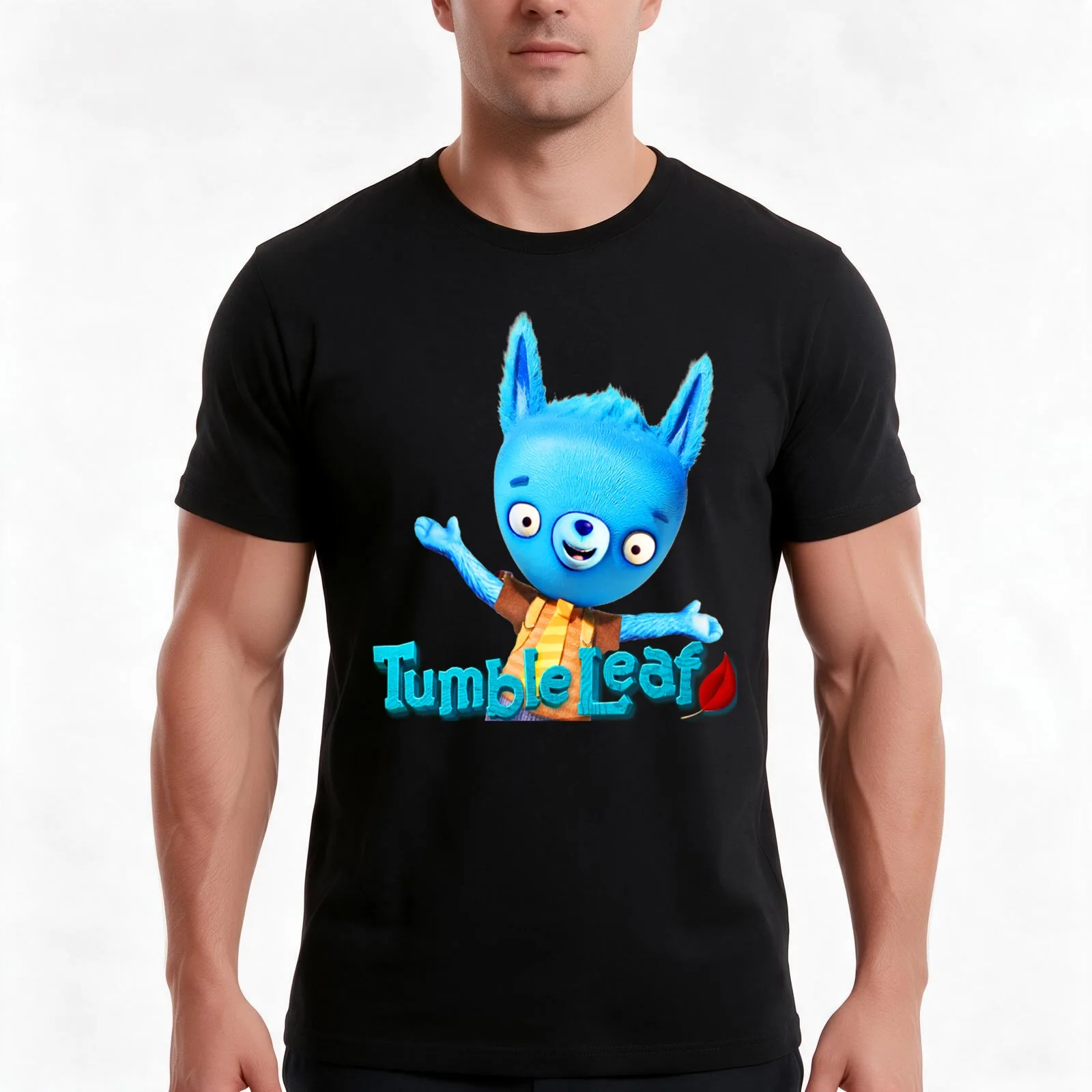 Tumble Leaf characters tumble leaf season 5 stuffed animal birthday T-Shirt, Summer Casual Cotton Tee, Oversized Streetwear Tops
