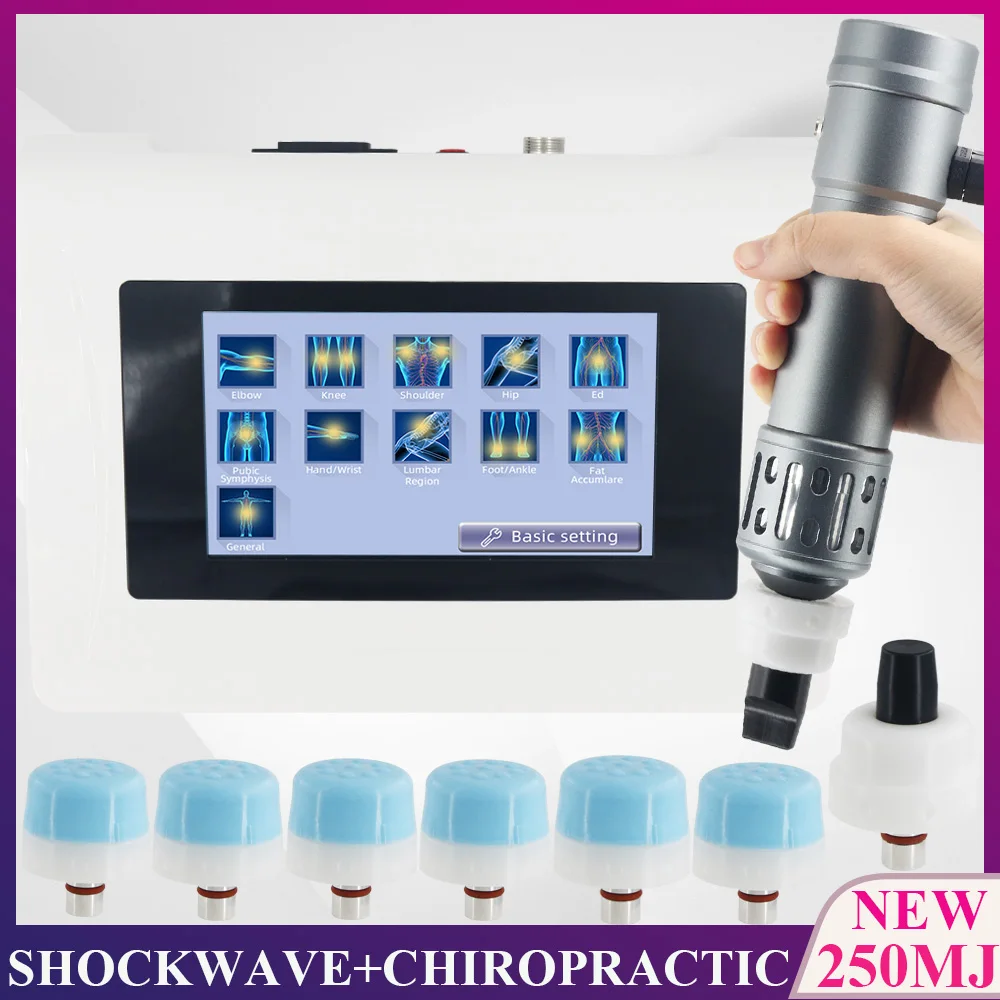 

Shockwave Chiropractic Tools For ED Treatment Waist Pain Relief Body Relaxation Muscle 250MJ Shock Wave Therapy Machine Massager