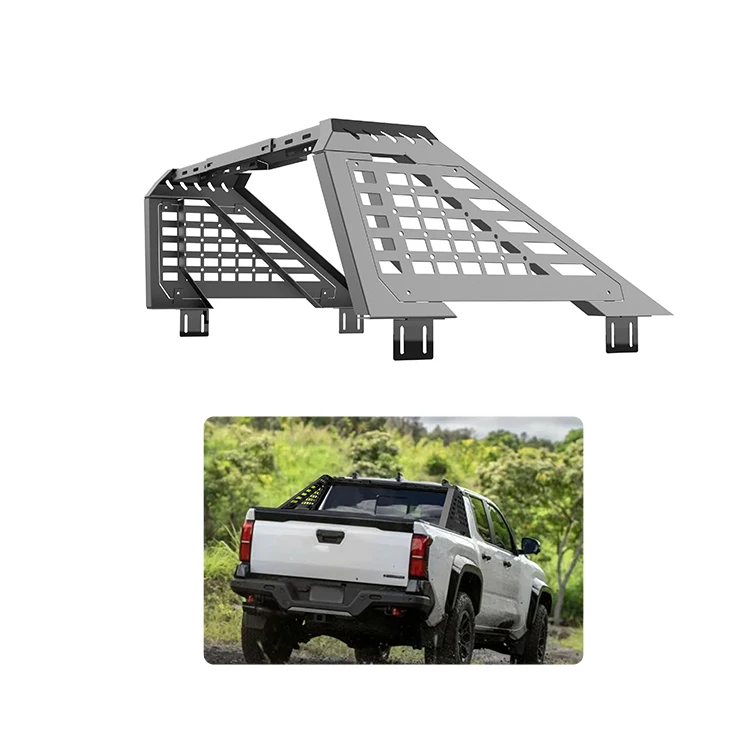 Steel Gantry Frame Roll Bar for  Ranger F150 Tacoma Bed Rack Cargo Carrier Full Size Universal Pickup Truck Frame