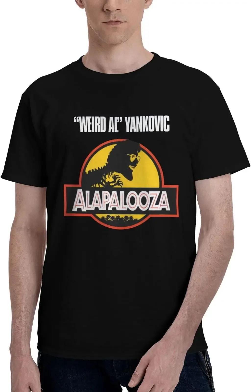 Athletic tee for Weird 2006 Yankovic Tshirts,Short sleeve top  for Men Tees High Quality 100%Cotton Short Sleeve