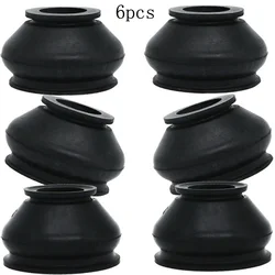 6pcs Universal Rubber Tie Rod End And Ball Joint Dust Boots Cover Universal Ball Joint Boot Replacement Accessories