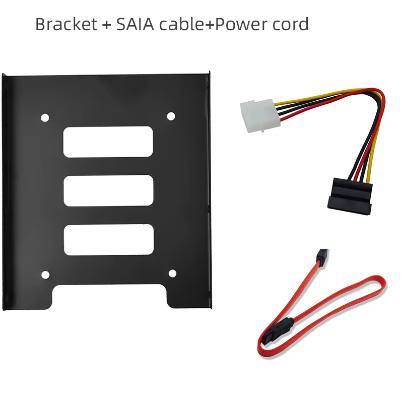2.5 to 3.5 Inch Hard Drive Adapter Mounting Bracket SSD HDD Holder for Storage Expansion