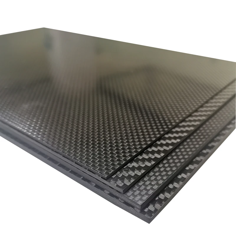 195x245mm 3K Real Carbon Fiber Plate Panel Sheets 0.25 0.5 1.0  1.5 2.0 2.5 3.0 4.0 5.0mm Composite Hardness Material Anti-UV