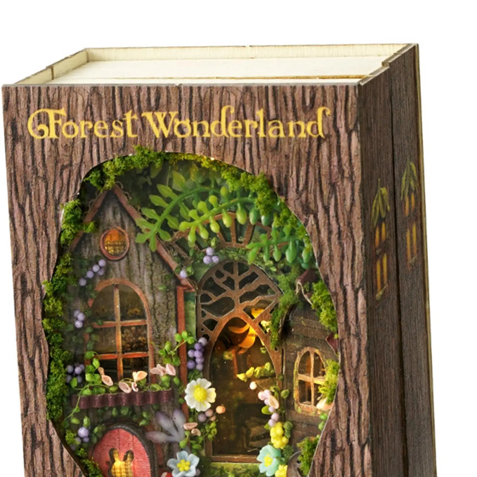 Casa de bonecas em miniatura de madeira artesanal decorativa mini casa de boneca loja de simulação