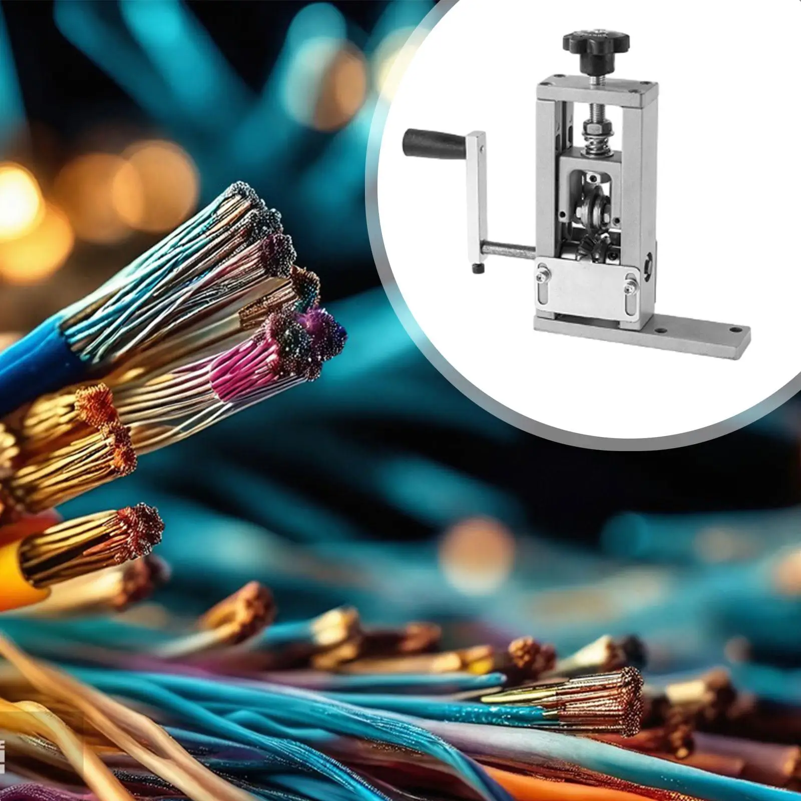 Manual Wire Peeling Machine Metal Hand Crank DIY Fast Multifunction Tool Homeheld Scrap Cable