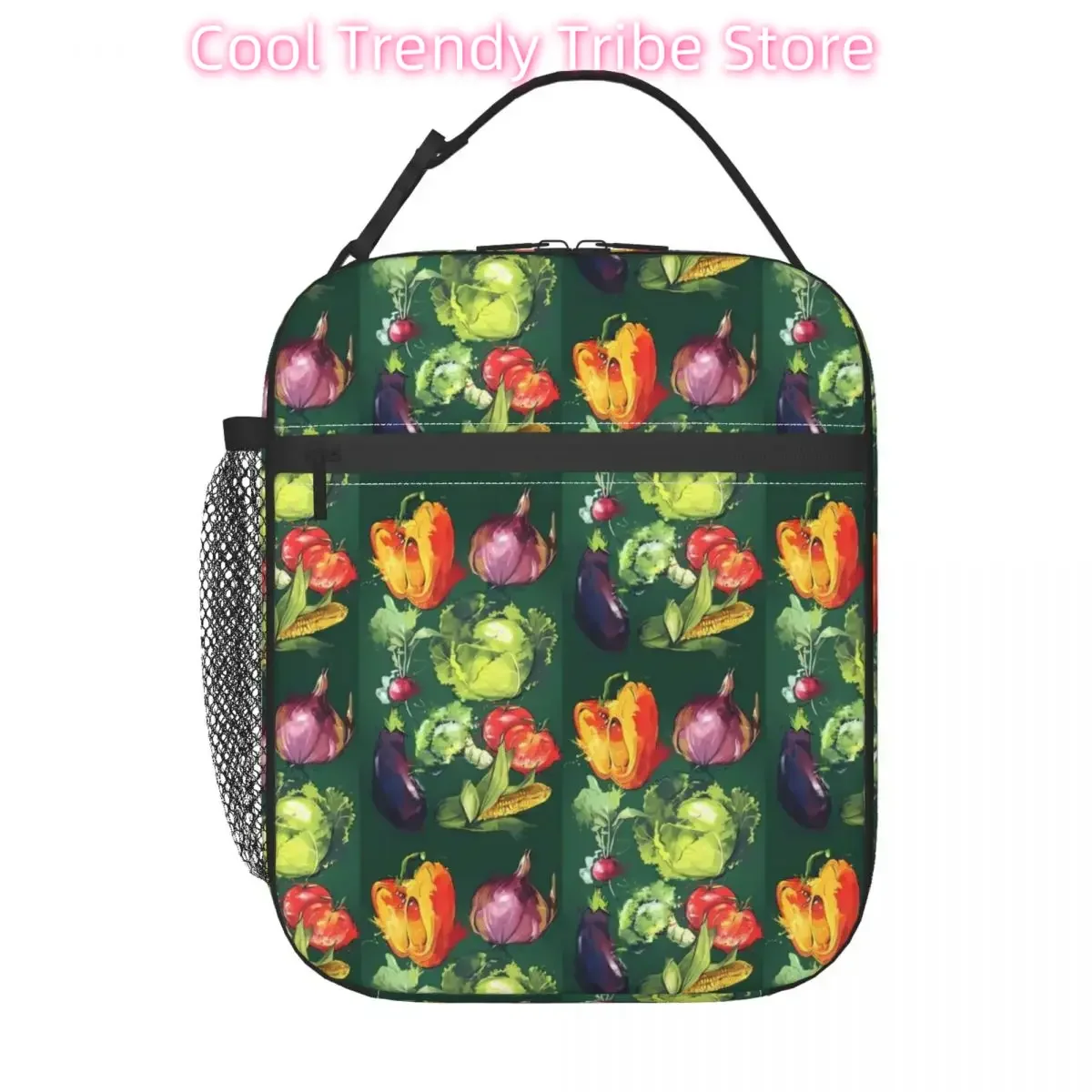 Lunch Bag Radishes Convenient Lunch Box For Unisex Vegetable Picnic Cooler Bag Funny Waterproof Tote Food Bags