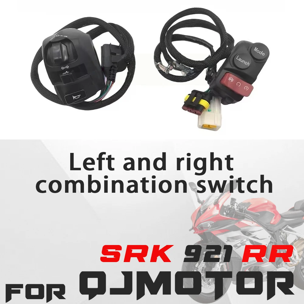 For QJMOTOR SRK 921RR Motorcycle Left Right Handle Combo Switch Turn Signal Head Lamp Horn Button