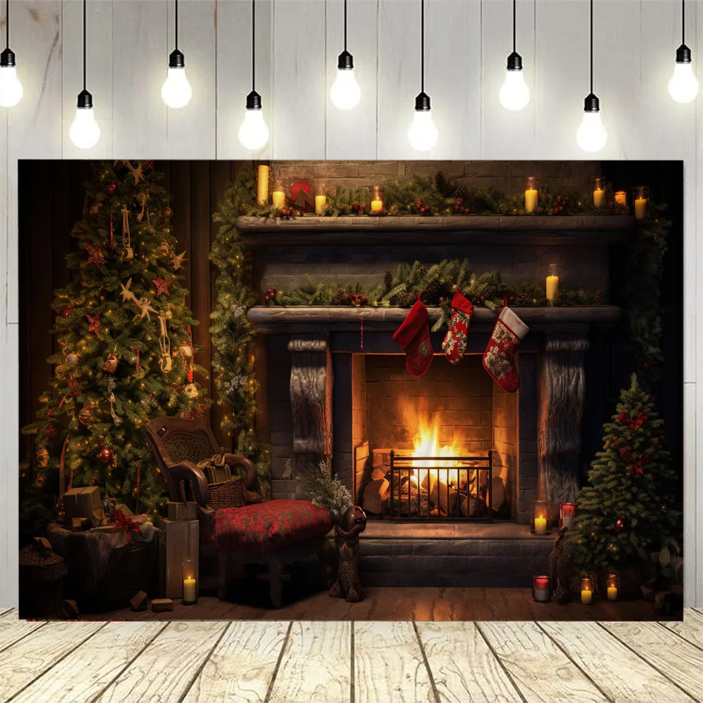 Christmas tree tapestry wall hanging santa claus elk snow scene christmas gift home living room bedroom holiday decoration