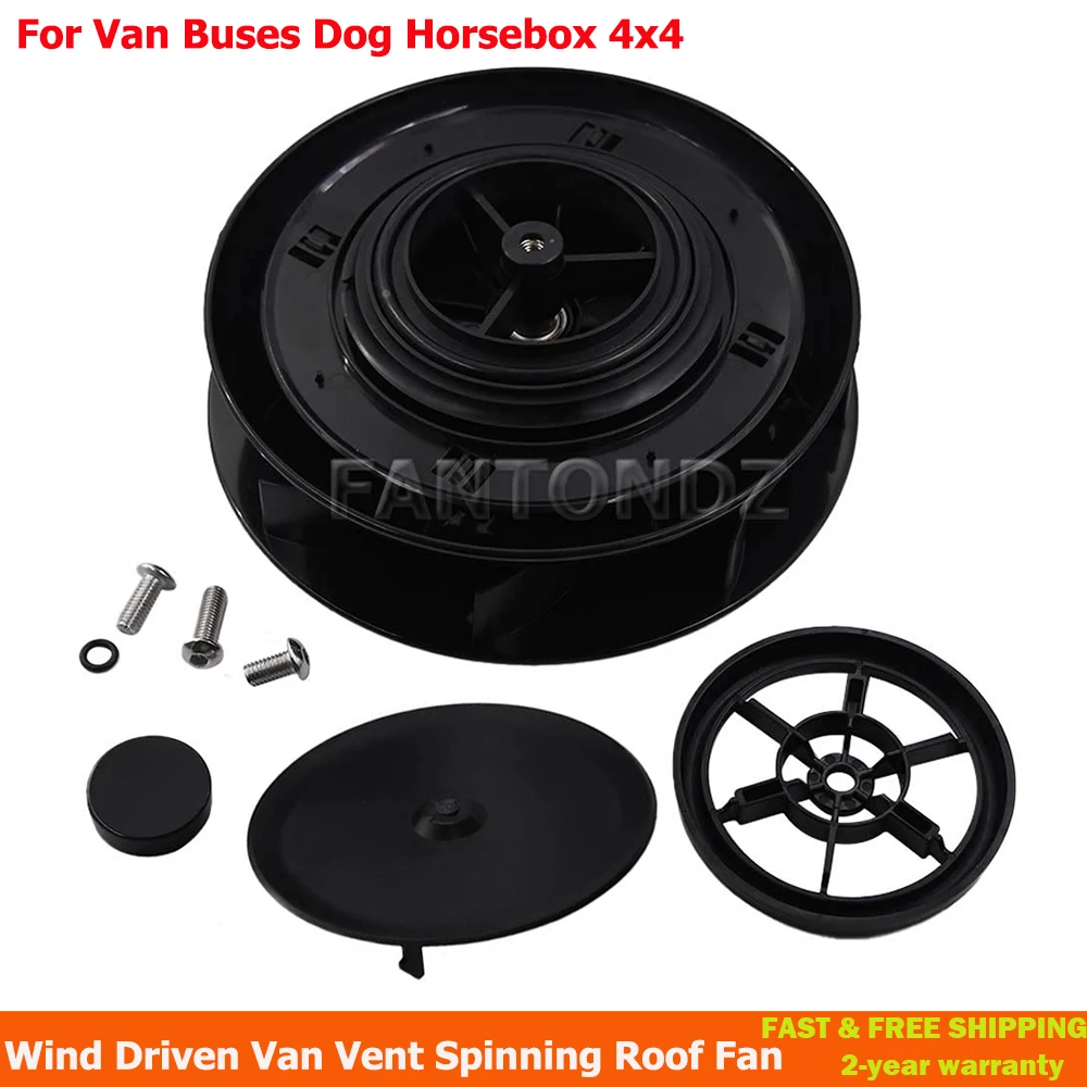 

For Van Buses Dog Horsebox 4x4 Low Profile Rotary Dog Horse Air Rotating Roof Vent Wind Driven Van Vent Spinning Roof Fan