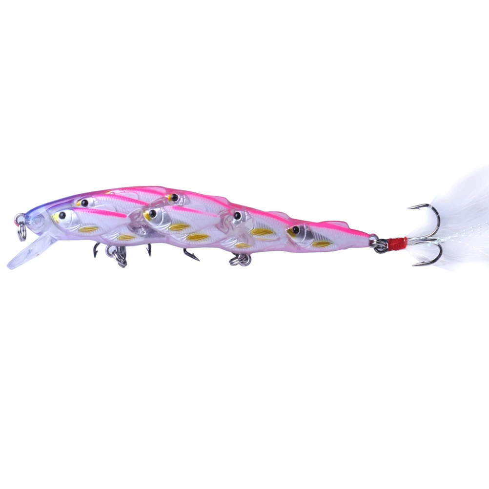 

5Pcs Group Fish Lures Bright Fishing Baits Artificial Saltwater Reservoir Dark Bass Small Plastic