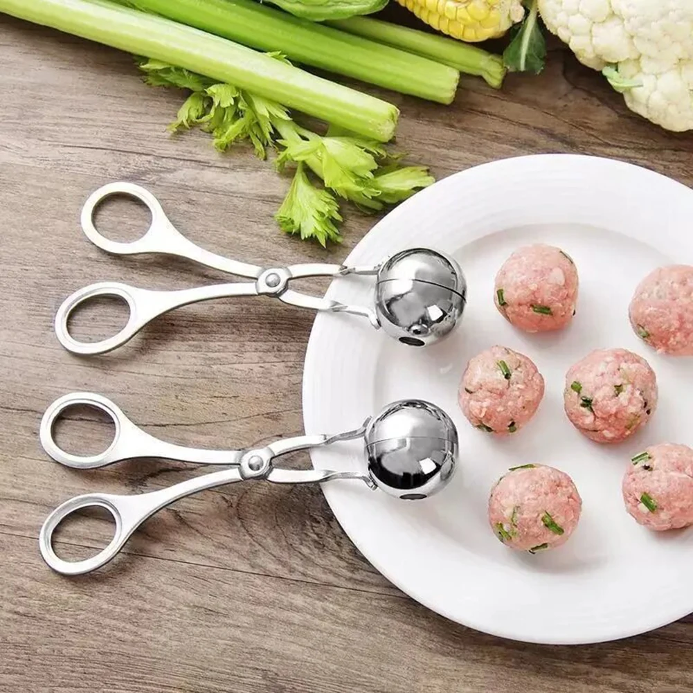 Stainless Steel Meatball Maker Non-Stick Meatballer Tongs Food-Grade Home Kitchen Cooking Essential Preparation-Gadget