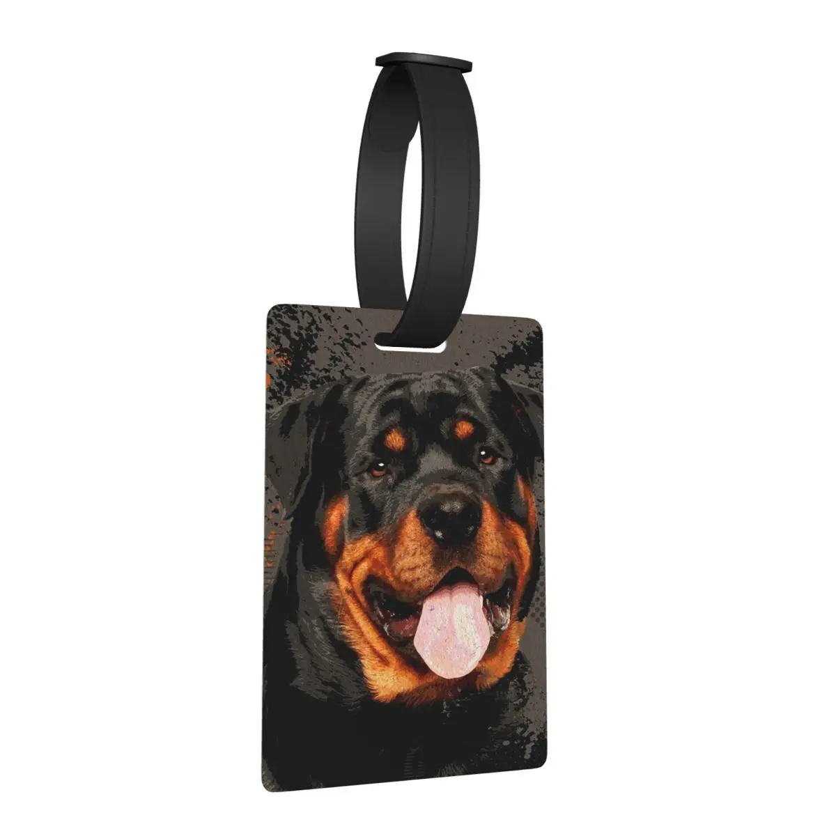 Rottweiler - Metzgerhund علامات الأمتعة الفنية الرقمية حقيبة سفر موضة الأمتعة الصعود علامة التسمية حامل معرف اسم العنوان